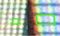 Retina-Display (links), 163ppi-Display (rechts)