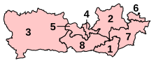 Numbered map of parliamentary constituencies in Berkshire 2010-2024