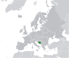 Lokacija Bosne i Hercegovine