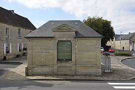 Town hall of Colomby-sur-Thaon from north