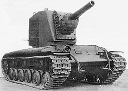 Prototyp tanku KV-2 z roku 1940