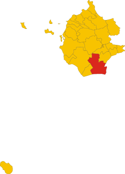 Castelvetrano within the Province of Trapani