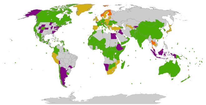 Phase out of lightweight plastic bags around the world