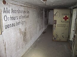 Werksluftschutzbunker unter dem Verwaltungstrakt von M2, 2015