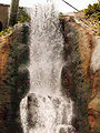 Catarata en la cúpula tropical