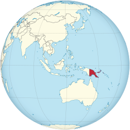 Map of Papua New Guinea