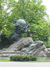 Monument de l'Union postale universelle (1909), Berne, parc Kleine Schanze.