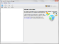 VirtualBox Manager - Écran d'accueil