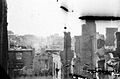 1944 - Warsaw Uprising: Ruins of townhouses on the region of Miodowa and Senatorska Streets viewed from Podwale Street in the direction of Theatre Square.