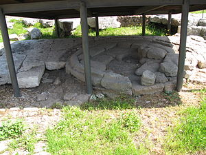 Platsen för Lacus Curtius på Forum Romanum.