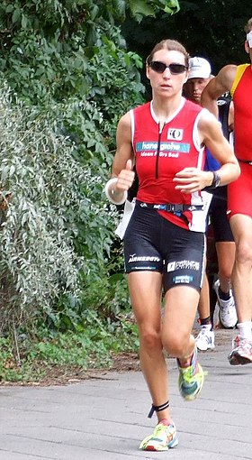 Andrea Steinbecher beim Ironman Germany, 2007