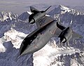 Americký strategický průzkumný letoun, určený pro velké výšky Lockheed SR-71 Blackbird za letu. Konstrukce byla přizpůsobena pro lety ve výšce až 25 km a rychlostem okolo 3 000 km/h. V konstrukci bylo hojně použito titanu.