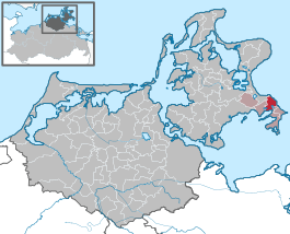 Beliggenhed i Landkreis Vorpommern-Rügen