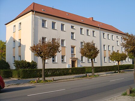 Wohnblock der AWG von 1955 in der Utenbacher Straße