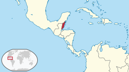 Map of Belize