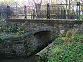 Draught burn bridge. This burn rises in the wetlands of Girgenti near Auchenharvie Castle.