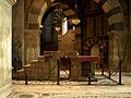 Throne of Charlemagne in Aachen Cathedral.