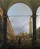 Piazza San Marco verso est dall'angolo di nord-ovest (c 1760, イギリスロンドン, ナショナル・ギャラリー)