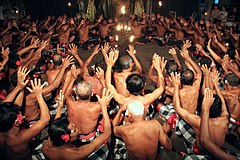 Kecak táncosok, Bali