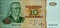 Image 32President J. K. Paasikivi illustrated in a former Finnish 10 mark banknote from 1980 (from Money)