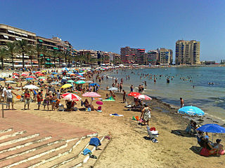 Playa en Torrevieja.