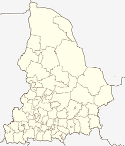 Yekaterinburg is located in Sverdlovsk Oblast