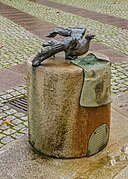 Fountain with animal sculptures. (Pigeon) n Trier by an unknown artist.