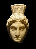 Head of a genius found at the Roman military camp Vindobona