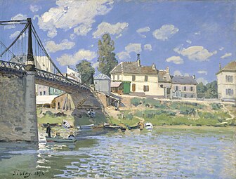 Le Pont de Villeneuve-la-Garenne (1872) New York, Metropolitan Museum of Art.