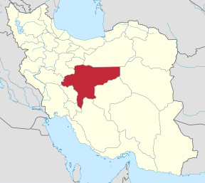 Location of Isfahan within Iran