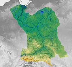 Mapa povodí řeky