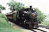 Preserved PRR 1223 in operation on the Strasburg Railroad in 1989