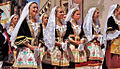 Women dressed in traditional Sardinian costumes (Selargius)