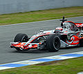 Heikki Kovalainen testing in Jerez, January 2008