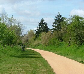 Voie verte à Sathonay-Camp