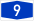 Bundesautobahn 9 number.svg