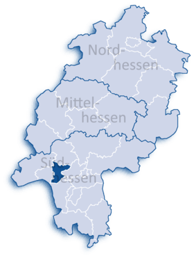 Localisation de Arrondissement de Main-Taunus