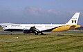 Airbus A321-200 G-OZBI taxiing at Birmingham Airport