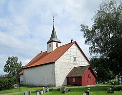 View of the local Ramnes Church