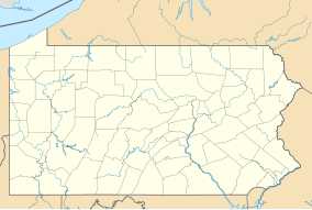 Map showing the location of Prince Gallitzin State Park Cambria County, Pennsylvania