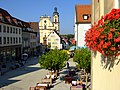 Pedestrian zone on the market place