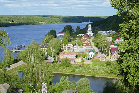 Вид на Волгу и устье Шохонки