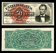 $0.50 U.S. Fractional Currency, Fourth Issue