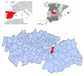 Poziția localității Almonacid de Toledo