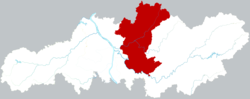 Location of Changsha County within Changsha