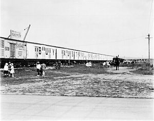 The Great White Train at Kingston railway yards 1926