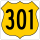 U.S. Highway 301 marker