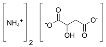 Ammonium malate.svg