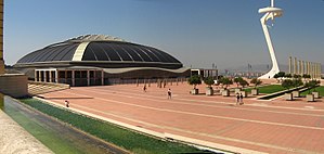 Der Palau Sant Jordi und der Torre Telefónica