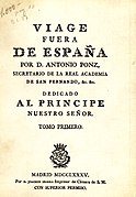 Viage fuera de España de Antonio Ponz.